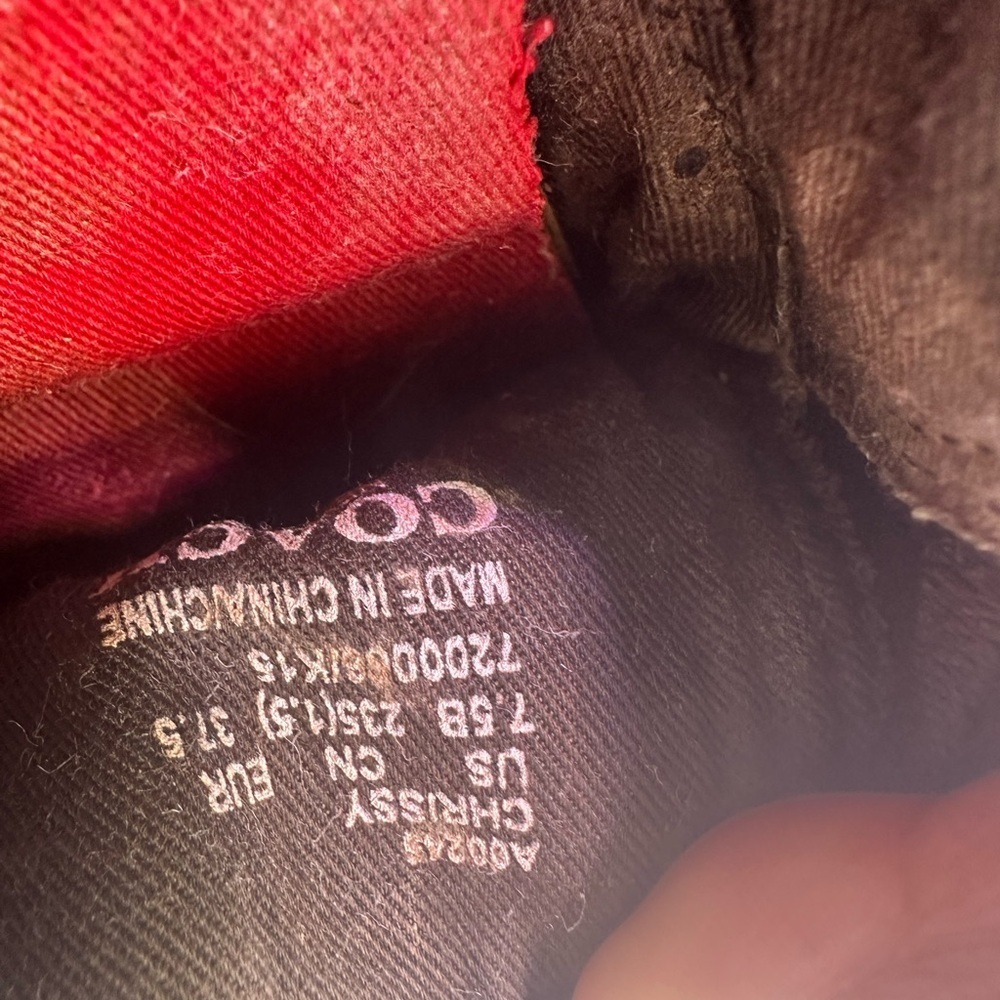Coach Red and Black Fabric Detail - Picture 8 of 9